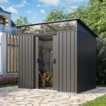 KOVINSKA VRTNA HIŠKA VITAVIA LIEGE 84, MAT ANTRACIT 180X226X119 - slika 5